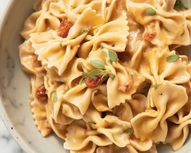 Delicious Marry Me Chicken Pasta with creamy garlic sun-dried tomato sauce.