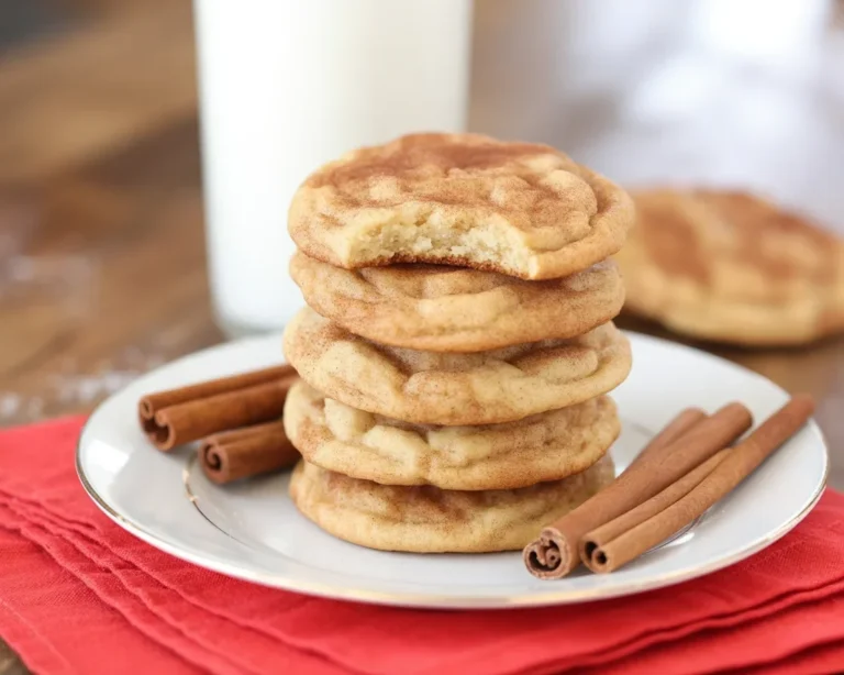 Delicious soft and chewy Snickerdoodle cookies coated in cinnamon sugar.