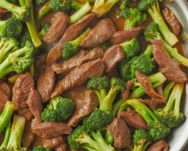 Delicious Beef and Broccoli stir-fry with tender beef and fresh broccoli in savory sauce.